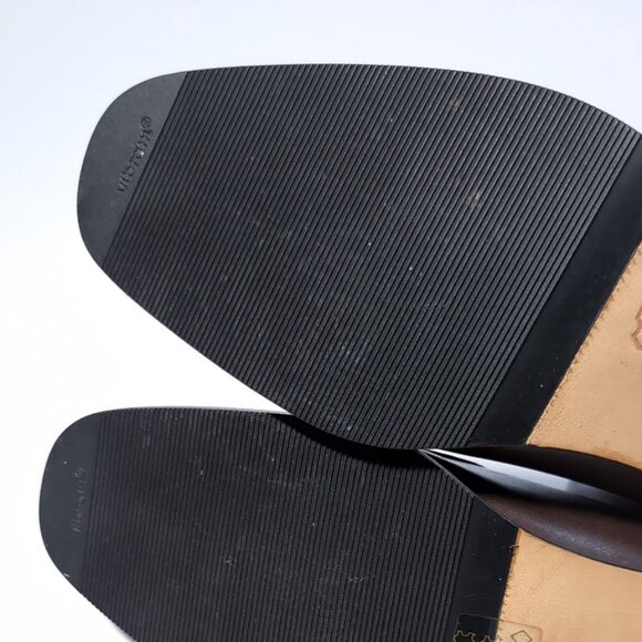 MANOLO BLAHNIK Boots Womens  8.5 Brown Leather Mid Calf Boots *EXCELLENT* - Picture 9 of 11